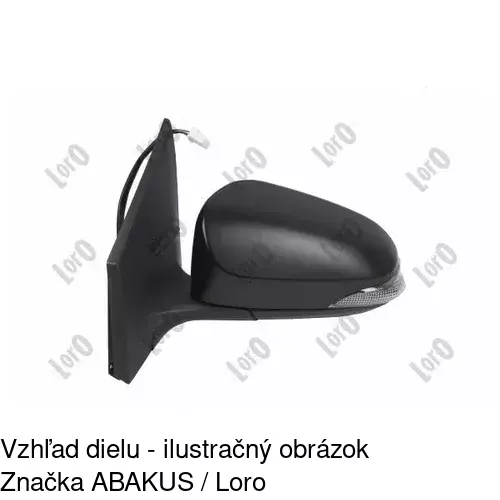 Vonkajšie zrkadlo 81C4514M /POLCAR/ - obr. 1