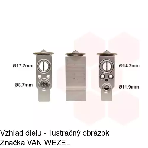 Expanzný ventil 8UW351239371 /POLCAR/ - obr. 2
