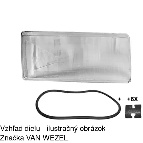 Sklo reflektora 903212-E /POLCAR/ - obr. 2