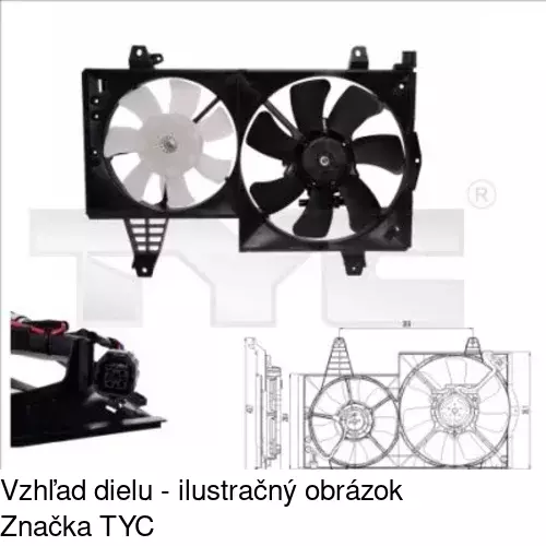 Ventilátory chladičov POLCAR 904023W6