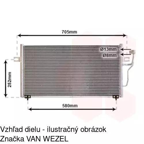 Chladiče klimatizácie 9040K8C2S /POLCAR/ - obr. 5