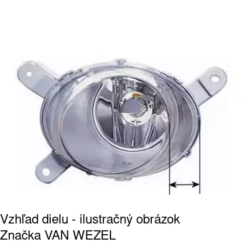 Hmlové svetlo - predné 9061292E /POLCAR/ - obr. 3