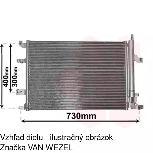 Chladiče klimatizácie 9080K8C2S /POLCAR/ - obr. 2