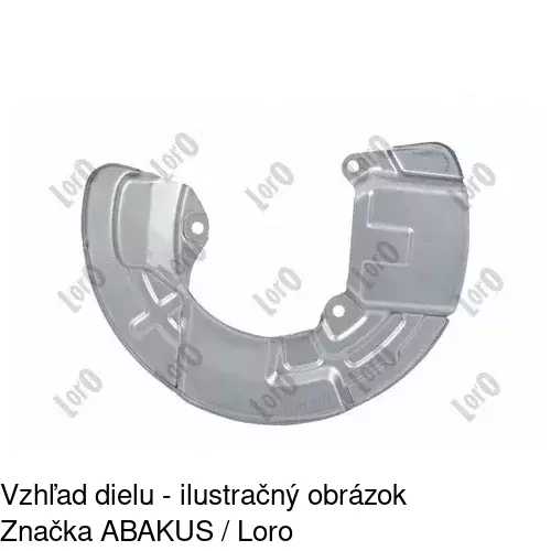Brzdovy štít 9080OT-2 /POLCAR/ - obr. 2