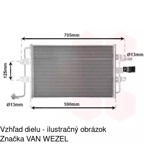 Chladiče klimatizácie 9501K8C1 /POLCAR/ - obr. 4