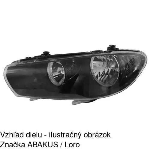 Hlavný reflektor 951109-E /POLCAR/ - obr. 1