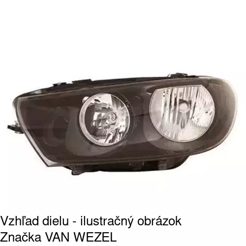 Hlavný reflektor 951109-E /POLCAR/ - obr. 2