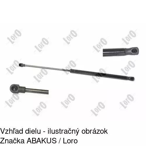 Plynová pružina 9513AB1D /POLCAR/ - obr. 3