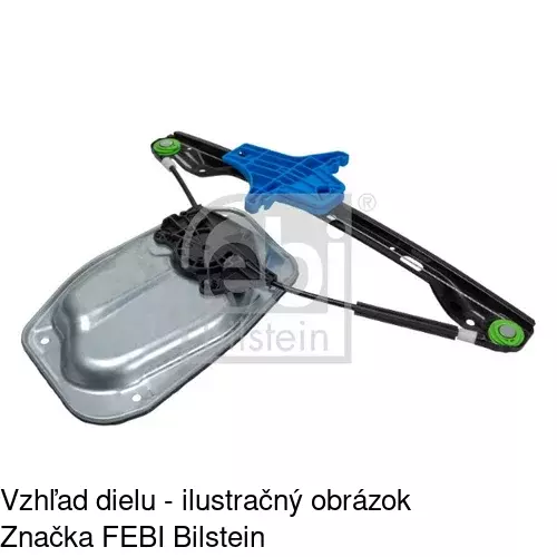 Mechanizmus sťahovania okna elektrický bez motora 9513PSG4A /POLCAR/ - obr. 3