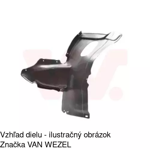 Podblatník (plast) 9514FL1T /POLCAR/ - obr. 1