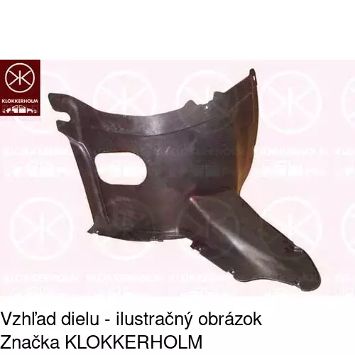 Podblatník (plast) POLCAR 9514FL3T