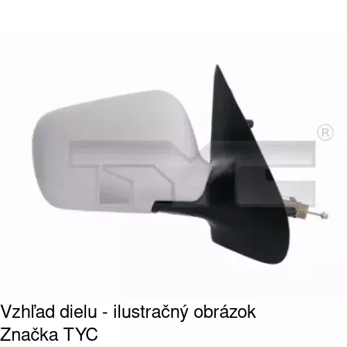 Vonkajšie zrkadlo 9524512E /POLCAR/ - obr. 2