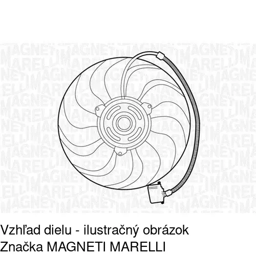 Ventilátor bez krytu / podpery 952523U3 /POLCAR/ - obr. 2