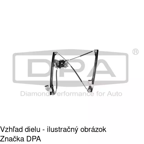 Elektrický mechanizmus okna dverí 9525PSE10 /POLCAR/ - obr. 2