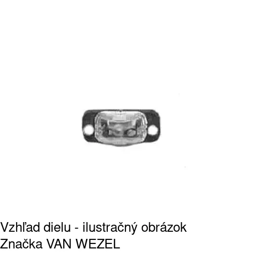 Svetlo na osvetlenie evidenčného čísla 9534959E /POLCAR/ - obr. 3