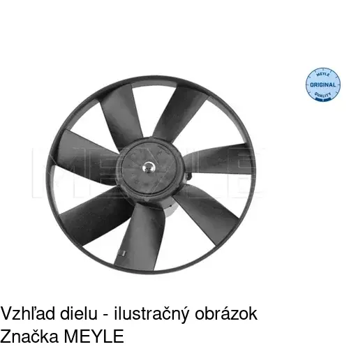 Ventilátor bez krytu / podpery 953823U2-Q /POLCAR/ - obr. 5