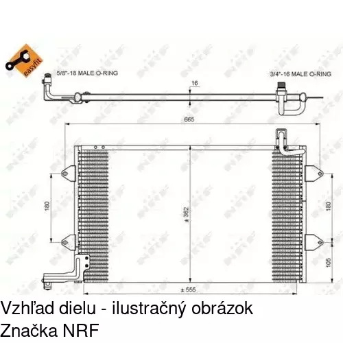 Chladiče klimatizácie 9538K8C1 /POLCAR/ - obr. 3