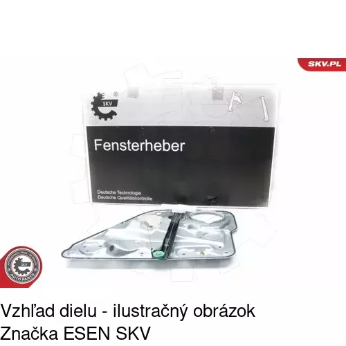 Mechanizmus sťahovania okna elektrický bez motora 9541PSG5 /POLCAR/ - obr. 4