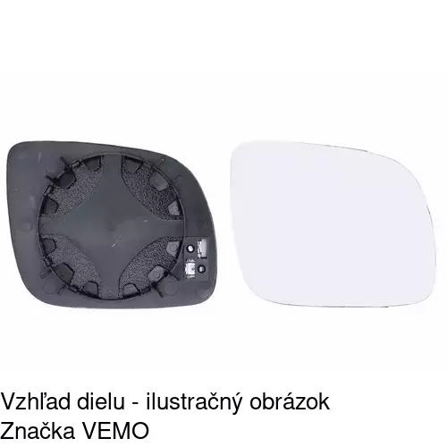 Sklo vonkajšieho zrkadla s držiakom 9548555M /POLCAR/ - obr. 3