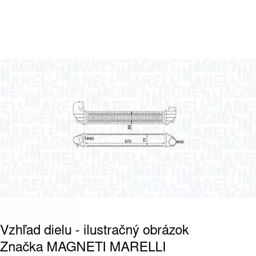 Chladiče vzduchu (Intercoolery) 9550J8-1 /POLCAR/ - obr. 1