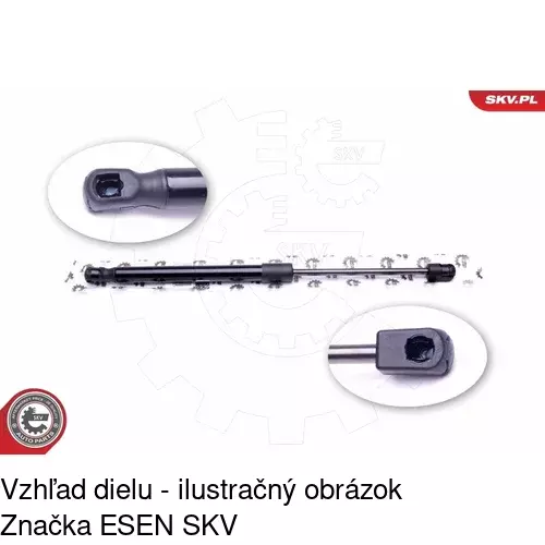 Plynová pružina 9555AB1 /POLCAR/ - obr. 4