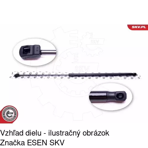 Plynová pružina 9555AS /POLCAR/ - obr. 4