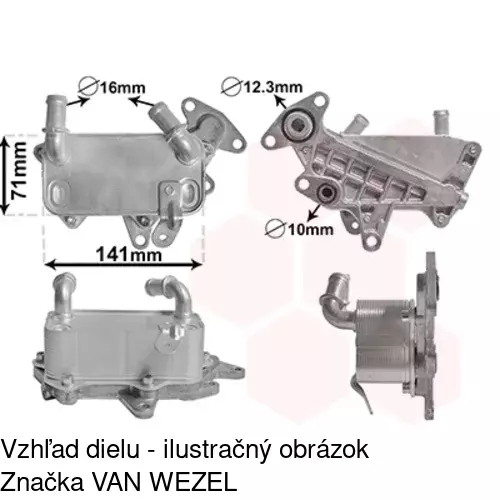 Chladiče oleja 9555L84X /POLCAR/ - obr. 5