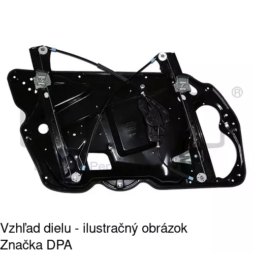 Mechanizmus sťahovania okna elektrický bez motora 9555PSG2 /POLCAR/ - obr. 2