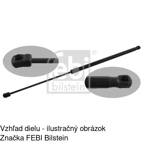 Plynová pružina 9556AS /POLCAR/ - obr. 1