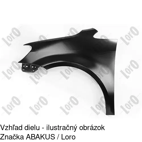 Predný blatník 956301 /POLCAR/ - obr. 2