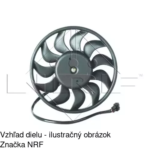 Ventilátor bez krytu / podpery 956623U1 /POLCAR/ - obr. 4
