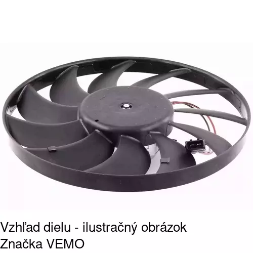 Ventilátor bez krytu / podpery 956623U6 /POLCAR/ - obr. 3