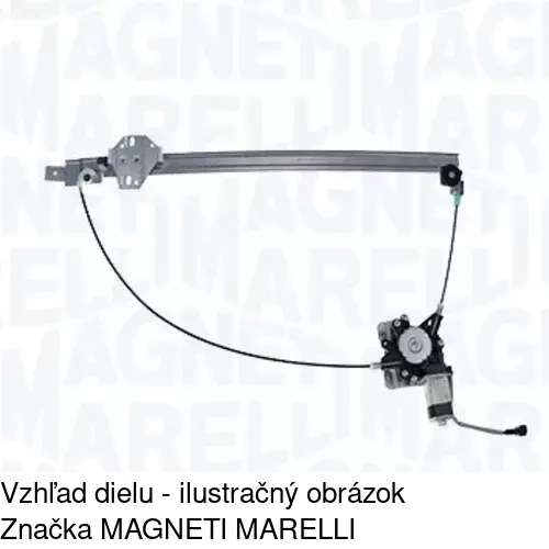 Manuálny mechanizmus okna dverí 9566PSM2 /POLCAR/ - obr. 3