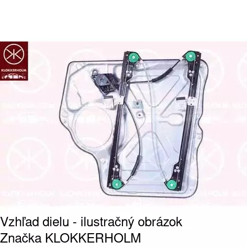 Mechanizmus sťahovania okna elektrický bez motora 9568PSG1 /POLCAR/ - obr. 1