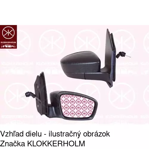 Vonkajšie zrkadlo 95A1523M /POLCAR/ - obr. 2