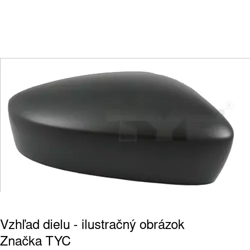 Rám vonkajšieho zrkadla 95A155TE /POLCAR/ - obr. 1