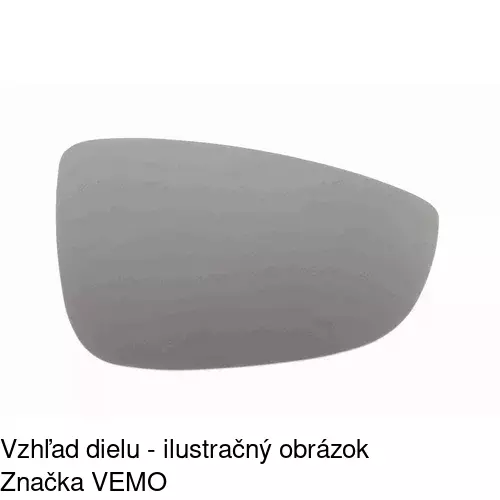 Sklo vonkajšieho zrkadla s držiakom 95D1554M /POLCAR/ - obr. 2