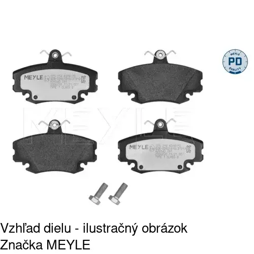 Brzdové dosky POLCAR S70-0019