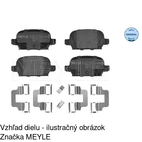 Brzdové dosky S70-0031 /POLCAR/ - obr. 2