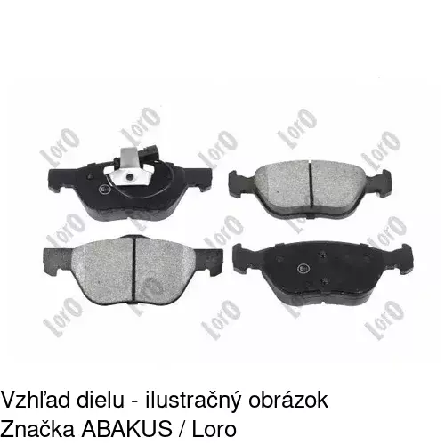 Brzdové dosky S70-0051 /POLCAR/ - obr. 5