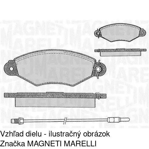 Brzdové dosky S70-0070 /POLCAR/ - obr. 2