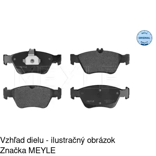 Brzdové dosky S70-0076 /POLCAR/ - obr. 2