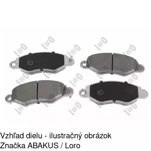 Brzdové dosky S70-0094 /POLCAR/ - obr. 2
