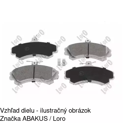 Brzdové dosky POLCAR S70-0132