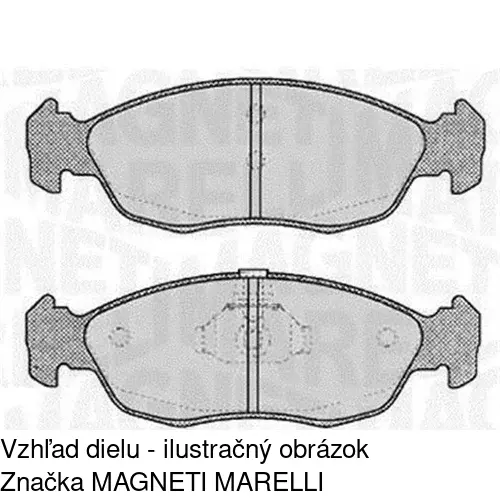 Brzdové dosky S70-0143 /POLCAR/ - obr. 1