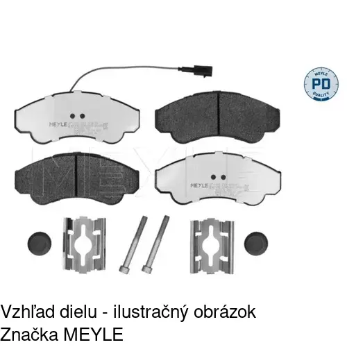 Brzdové dosky S70-0173 /POLCAR/ - obr. 4