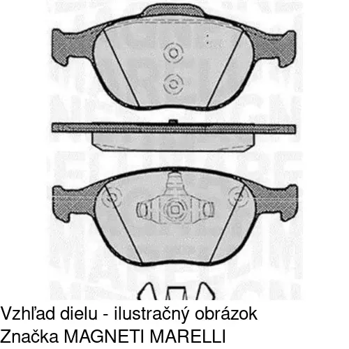 Brzdové dosky S70-0190 /POLCAR/ - obr. 2