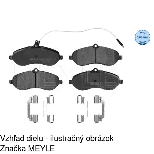 Brzdové dosky S70-0196 /POLCAR/ - obr. 2