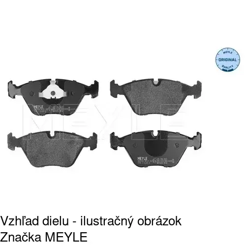 Brzdové dosky S70-0197 /POLCAR/ - obr. 2