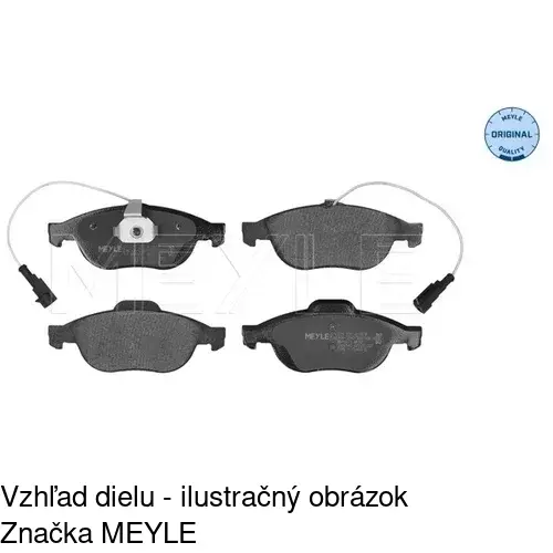 Brzdové dosky S70-0205 /POLCAR/ - obr. 1